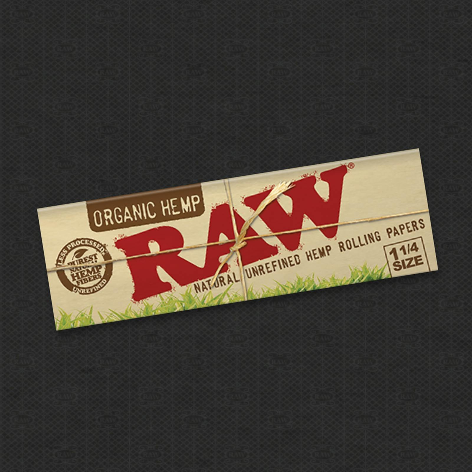 RAW - Organic Hemp Rolling Papers 1" 1/4"